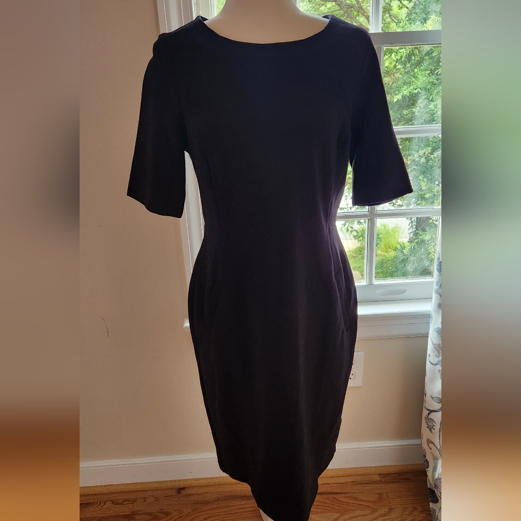 Lands' End Black Dress Size 8